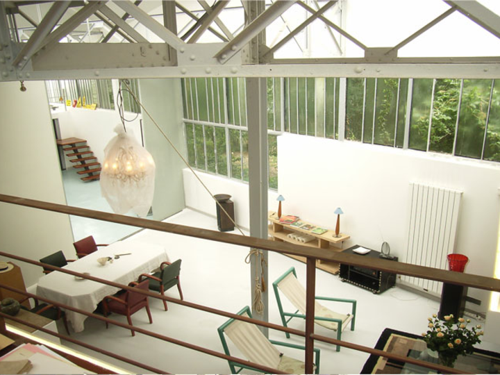 salle de réception à Paris avec jardin